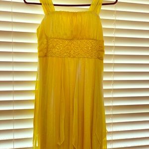 Size 14 New with tags girls yellow summer dress.